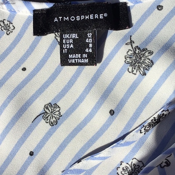 Striped Floral Ladder Back Tank Top 8 Primark - Picture 7 of 8